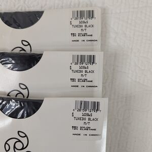 Jockey Pantyhose/Tights Tuxedo Black‎ Women's M/T VTG NWT (Lot 3)